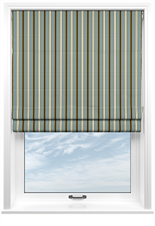 The British Stripe Co. Charles, Derwent No.1 - Roman Blind